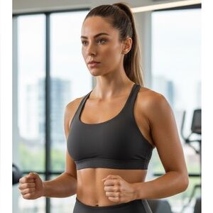 lululemon athletica Dark Gray Sports Bra